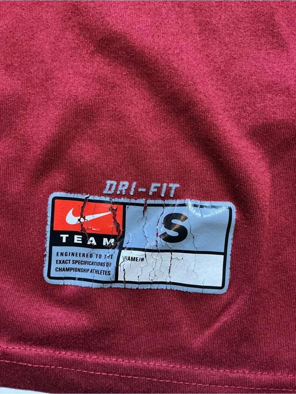 Nike Dri Fit USC Trojans Football Swoosh Training Gym Graphic S/S T-Shirt